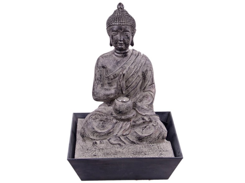 Buddha Zimmerbrunnen mit Led Licht Raumbelüfter 10207 TOP Figur 