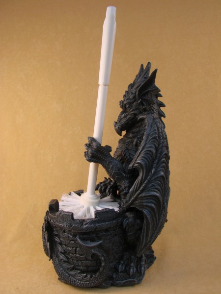 Drache WC Toilette Bürstenhalter Gothic Figur TOP NEU